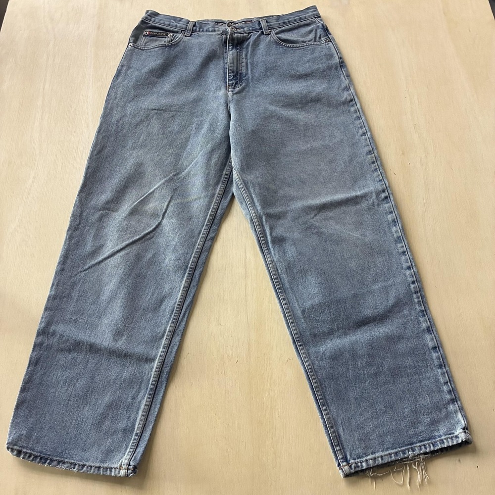 Vintage DKNY Jeans Jeans Womens 14 Light Wash Blue High Rise Straight Denim